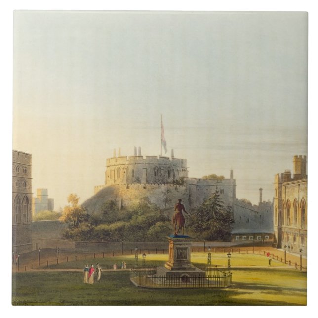 The Upper Ward, Windsor Castle, from 'Royal Reside Tile (Front)