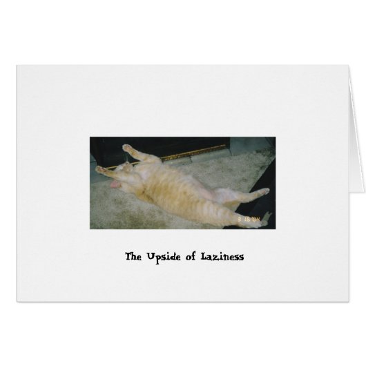 The Upside of Laziness Cards (Front Horizontal)