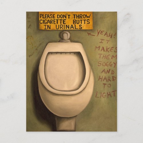 The Urinal Postcard