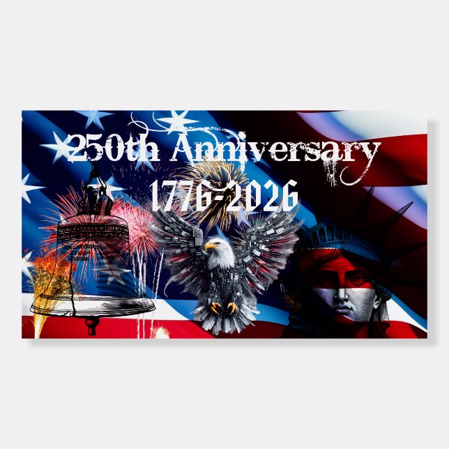 The US 250 Years Anniversary Foam Board (Front)