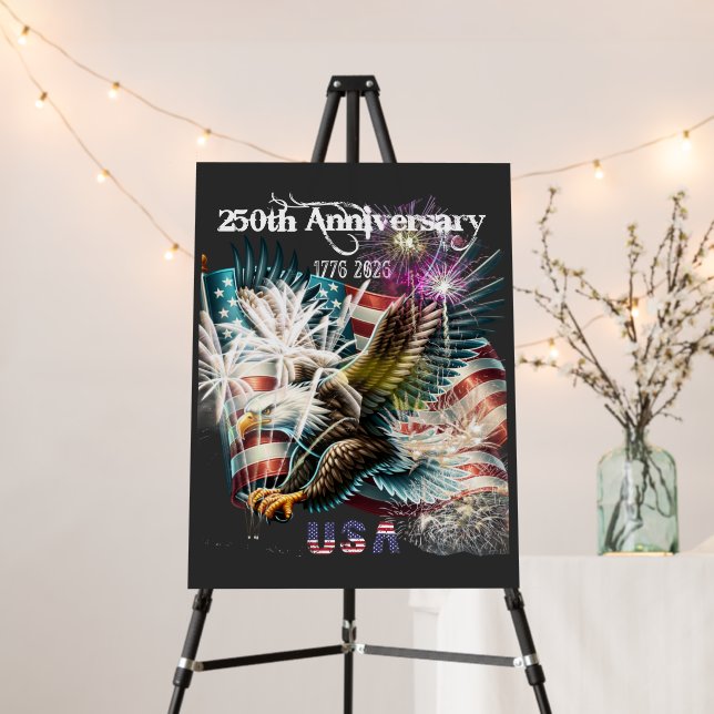 The US 250 Years Anniversary Foam Board (In Situ (Stand))