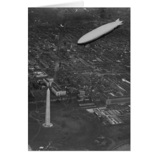The US Airship 'USS Los Angeles' ZR3 flying over (Front)