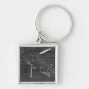 The US Airship 'USS Los Angeles' ZR3 flying over Keychain