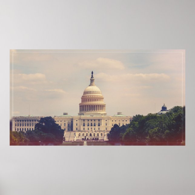 The US Capitol Building Poster (Front)
