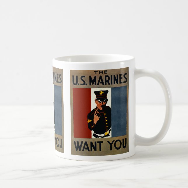 The US Marines Want You Coffee Mug (Right)