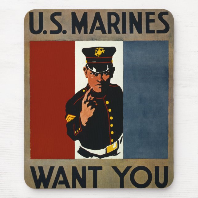 The US Marines Want You Mouse Pad (Front)
