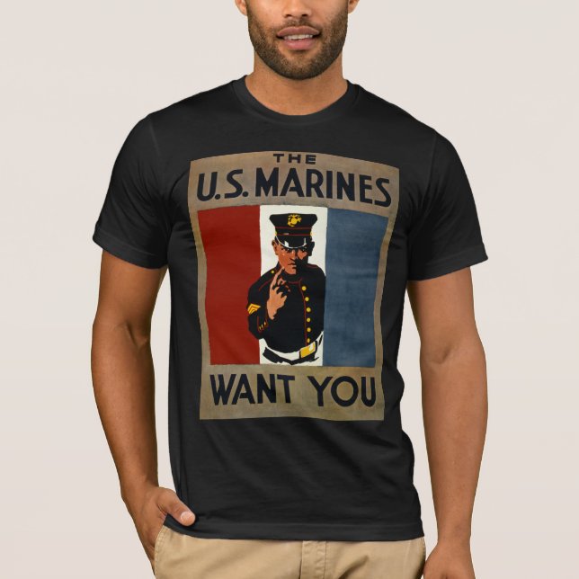 The US Marines Want You T-Shirt (Front)