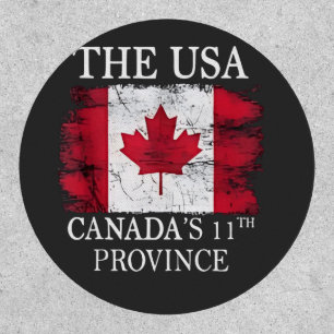 The USA, Canada’s 11th Province Canada American Patch