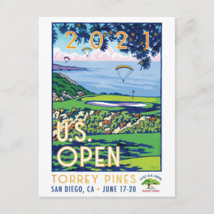 The USA Golf Open 2021 TORREY PINES gifts Postcard
