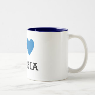 The USA love Blue Galicia Two-Tone Coffee Mug