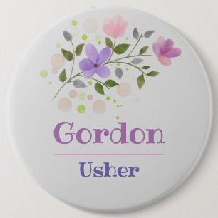 The Usher Button Badge