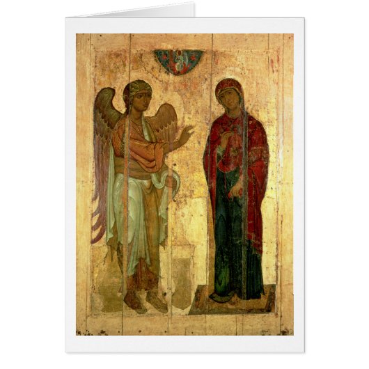 The Ustiug Annunciation, c.1130-40 (tempera on pan Cards (Front)