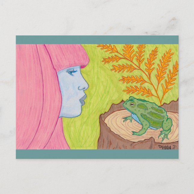 "The Usual Story" by Daedelys Postcard (Front)