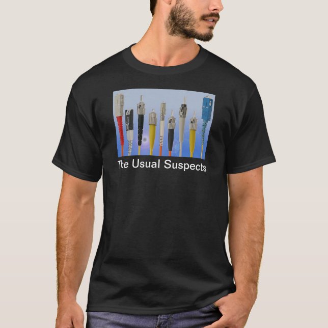 The Usual Suspects (Optical Fiber) T-Shirt (Front)