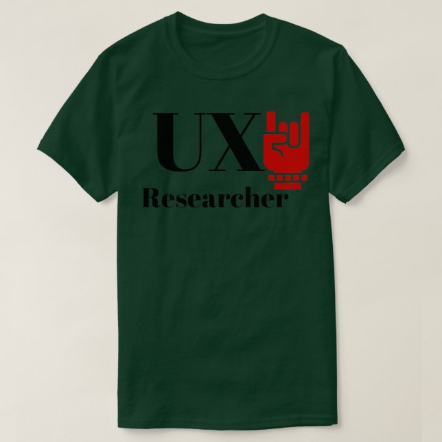 The UX Researcher T-Shirt (Design Front)