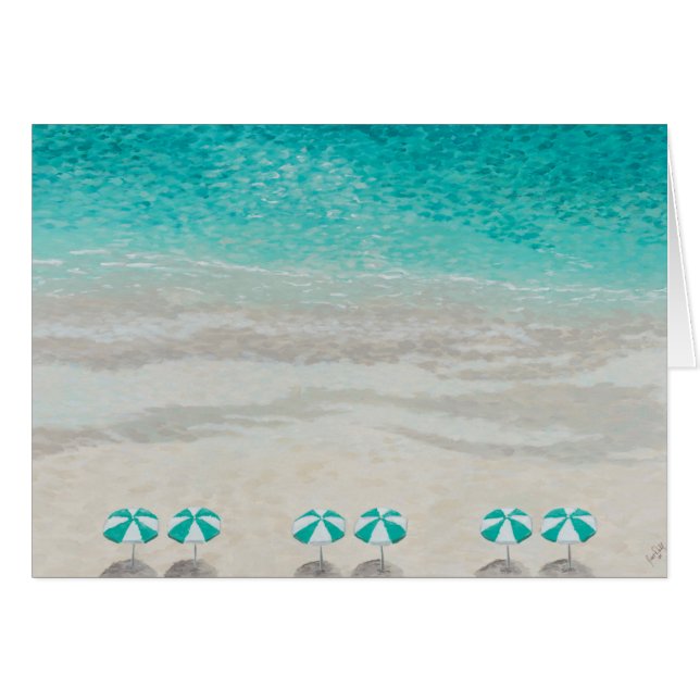 The Vacation painting, feel better card (Front Horizontal)
