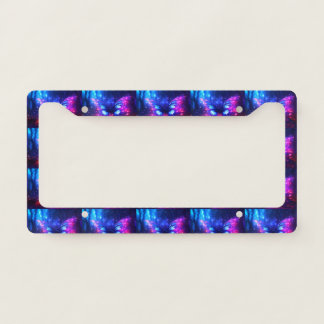 The Vague Butterflies On a Customized Modern License Plate Frame
