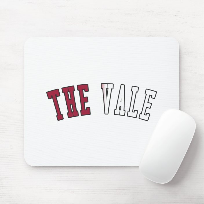 The Vale in California State Flag Colors Mousepad