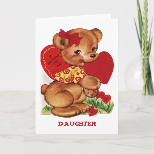 The Valentine for You Daughter Greeting Card