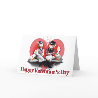 The Valentine's Day Foxy Couple Holiday Card