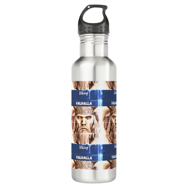 The Valhalla Viking     Stainless Steel Water Bottle (Front)