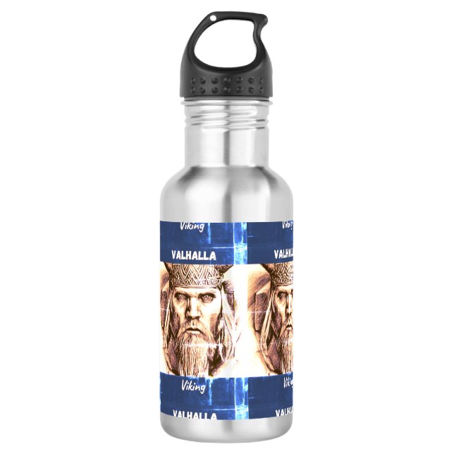 The Valhalla Viking     Stainless Steel Water Bottle (Front)