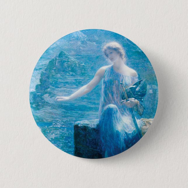 The Valkyrie's Vigil by Edward Robert Hughes Button (Front)