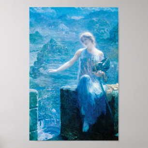 The Valkyrie's Vigil by Edward Robert Hughes Poster