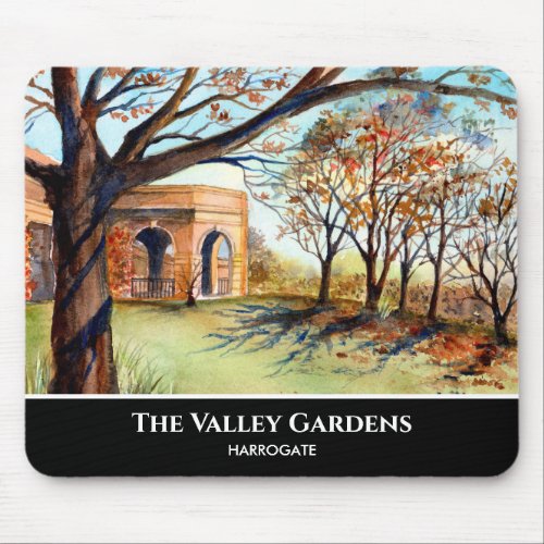 The Valley Gardens Harrogate by Farida Greenfield Mouse Pad