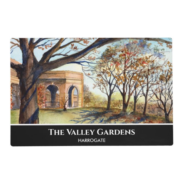 The Valley Gardens Harrogate by Farida Greenfield Placemat (Front)