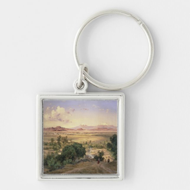 The Valley of Mexico from the Low Ridge of Tacubay Keychain (Front)