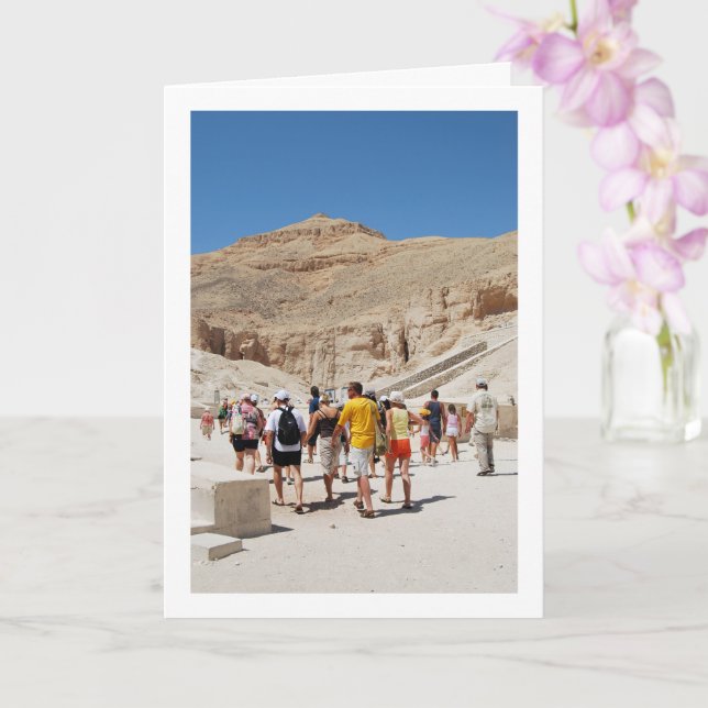 The Valley Of The Kings, Tour Group, Egypt Card (Orchid)