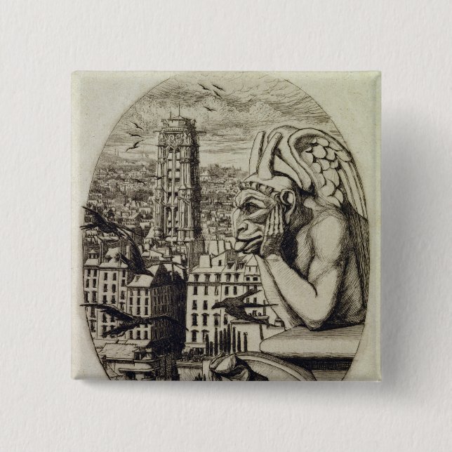 The Vampire , 1853 Pinback Button (Front)