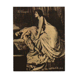 The Vampire (1897) - Philip Burne-Jones Wood Wall Art
