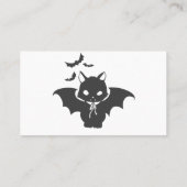 The vampire cat have canine - Choose back color Business Card (Back)