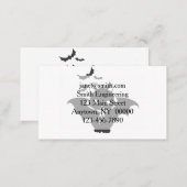 The vampire cat have canine - Choose back color Business Card (Front/Back)