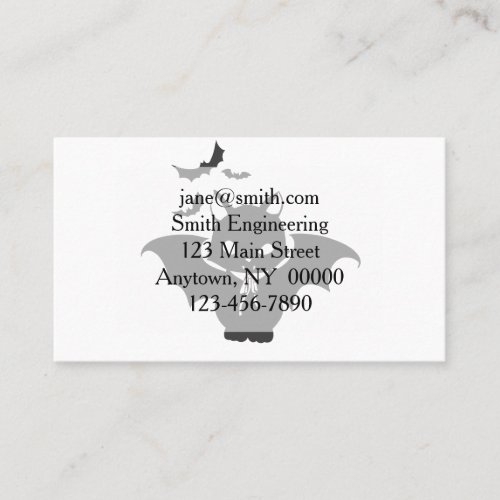 The vampire cat have canine _ Choose back color Business Card