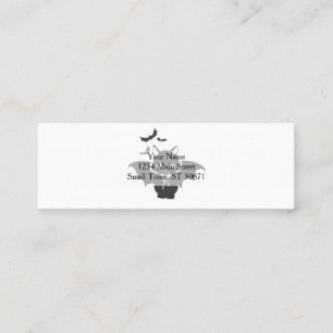The vampire cat have canine - Choose back color Mini Business Card