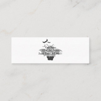 The vampire cat have canine - Choose back color Mini Business Card