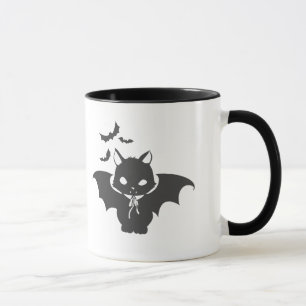 The vampire cat have canine - Choose back color Mug
