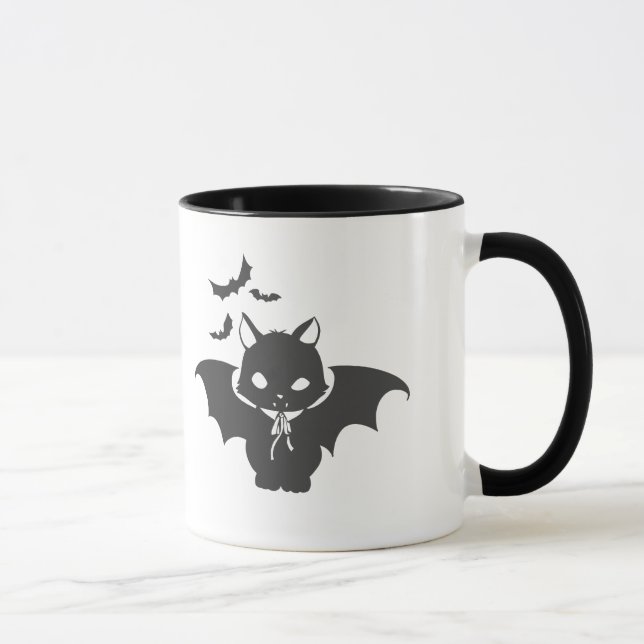The vampire cat have canine - Choose back color Mug (Right)