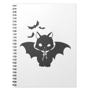 The vampire cat have canine - Choose back color Notebook