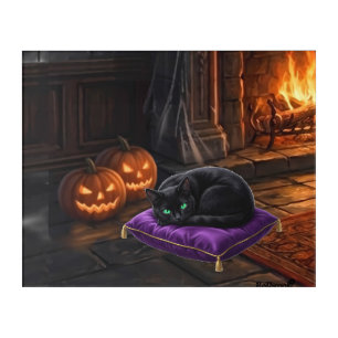 The Vampire Girls' Black KITTY Named Midnight Acrylic Print