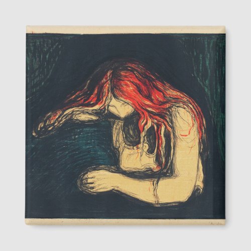 The Vampire II by Edvard Munch Magnet