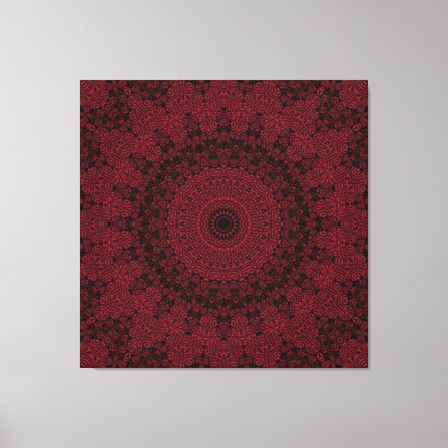 The Vampire Mandala Canvas Print (Front)