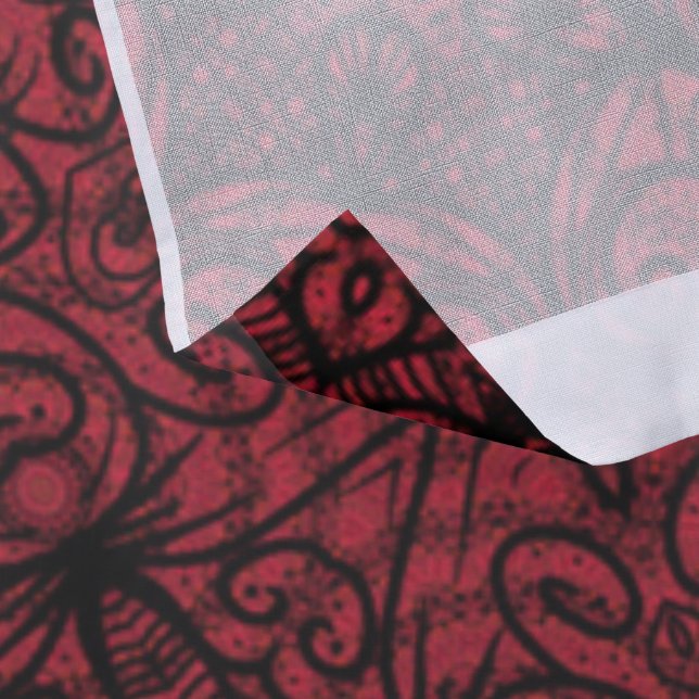 The Vampire Mandala Sheer Curtains (Detail)