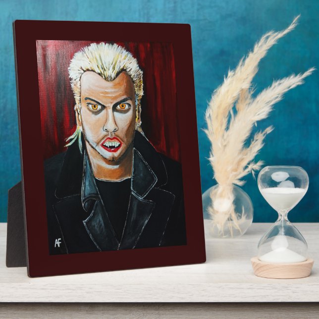 The Vampire Painting by Alfred Fox Plaque (Side)