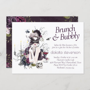 The Vampiress Moody Gothic Glam Champagne Brunch Invitation