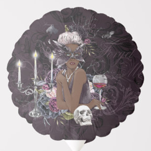 The Vampiress Moody Gothic Vampy Glam Dark Skin Balloon