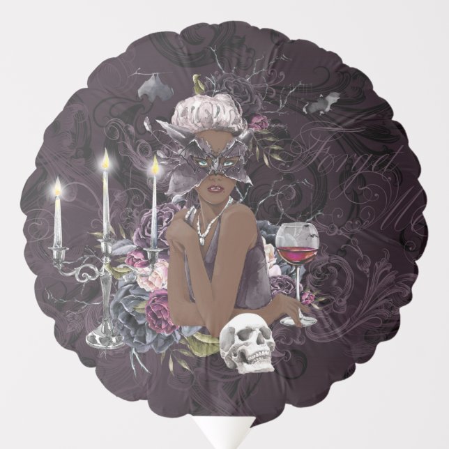 The Vampiress | Moody Gothic Vampy Glam Dark Skin Balloon (Front)